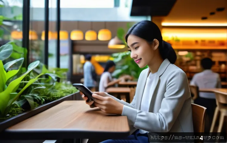 MVP 개발에서의 데이터 수집 전략 - A modern Malaysian university student using a language learning app on a sleek smartphone, sitting i...