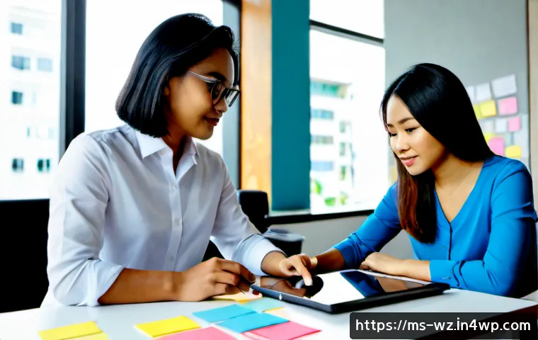 Home 17 MVP과 지속적 배포의 관계 - Photorealistic modern Kuala Lumpur startup workspace, diverse Malaysian product team reviewing a sim...